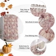 thumbnail image 5 of Shower Curtain 48"W x 72"L Fall Thanksgiving Retro Watercolor Light Pink Pumpkins Eucalyptus Leaves Fabric Shower Curtains Set with Hooks Bathroom Curtains Machine Washable Bathroom Accessories, 5 of 6