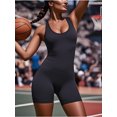 thumbnail image 4 of Bodysuits for Women - One Piece Jumpsuits Workout Gym Bodysuit Going Out Summer Casual Cute Yoga Tank Top Black L, 4 of 8