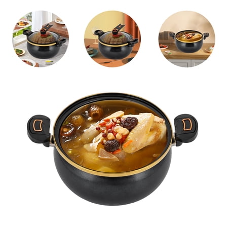 Iron Micro Pressure Cooker Non-Stick Pot for Open Fire Induction Cooker Electric Gas Stove 8.45Qt