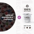 thumbnail image 3 of Reusable K Cups Coffee Filter, 2 Pack Stainless Steel K Cup Reusable Coffee Pods Filters with 15 O-Rings for K eurig 1.0 & 2.0 Coffee Makers Metal K-cup Refillable, 3 of 5