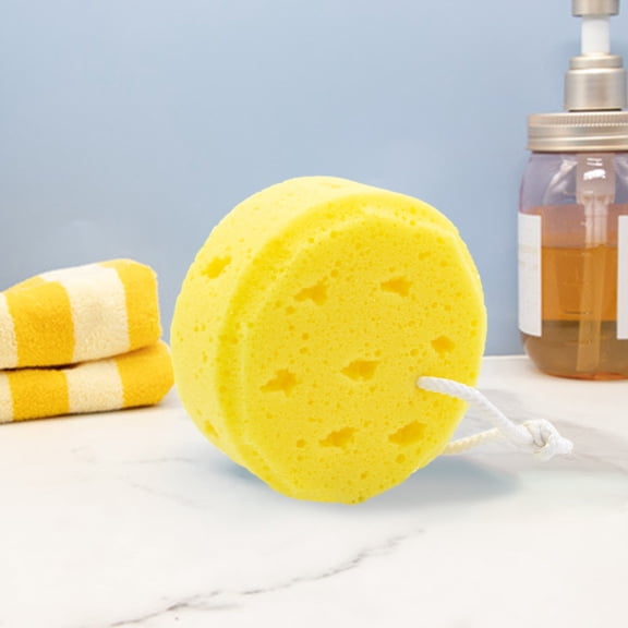 Sponge Round Bath Seaweed Sponge Children's Scrub Honeycomb Foaming Body Wash Sponge for Sensitive Skin JASKFLY