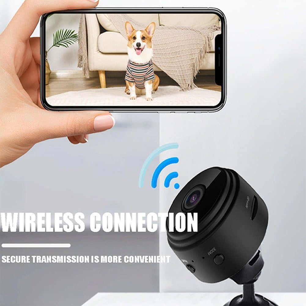 Guardhouse Camera, Guard House Security Camera, 1080p HD Magnetic Mini Wireless WiFi Cameras, with Wide-Angle Lens ＆ Smart Alarm for Home, Door, Garage (2pcs)