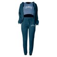 thumbnail image 5 of Sweat Suit Women Two Piece Zipper Hoodie Long Sleeve Pullover and Baggy Sweatpants Lounge Cute Fall Outfits Outfit Sets for Women, 5 of 7