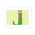 thumbnail image 1 of J Alphabet Orange Fruit Mignon Modèle Photo Monter Cadre Image Art Peinture Bureau 5x7 Pouces, 1 of 3