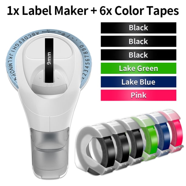 Compatible Dymo Organizer Xpress Omega Embossing Label Maker with 6pk