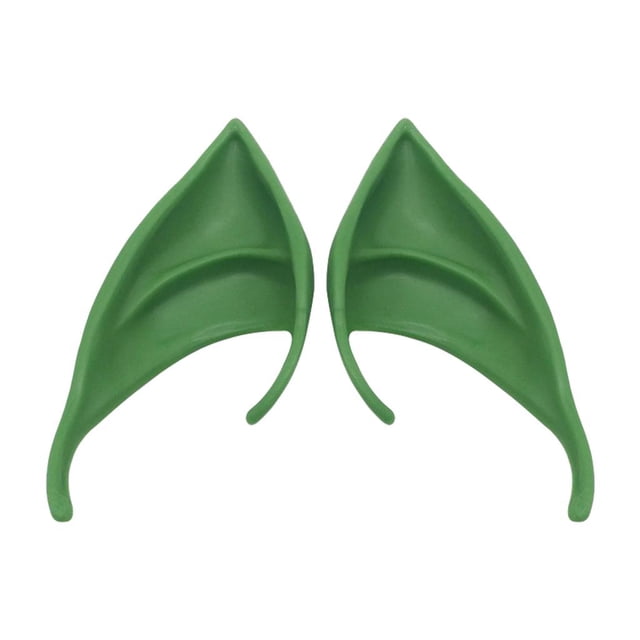 Cosplay Fairy Elf Ears Pixie Elven Vampire Halloween Props Verde 10cm Sunnimix Oreja de elfo de Halloween