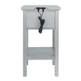 thumbnail image 3 of Ashley Furniture Table d'Appoint de Rangement Martinville avec Ports USB, Argent (Ensemble de 1), 3 of 5