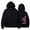 Black, variant on Wancir Womens Cute Hoodies Pink Hoodie Oversized Letter Print Graphic Hoodies For Women Long Sleeve Preppy Sweatshirt