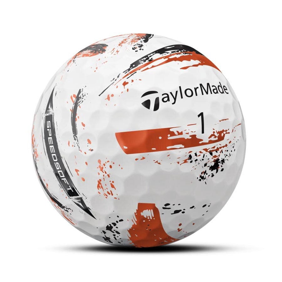 (4 pack) TaylorMade SpeedSoft Ink 12pk Golf Balls, Multi