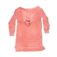 thumbnail image 2 of Camisón Secret Treasure Talla CH Aterciopelado con Capucha y Cordones Ajustables Rosa, 2 of 4