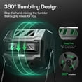 thumbnail image 6 of VIVOSUN Outdoor Tumbling Composter Dual Rotating Batch Compost Bin, 43 Gallon Black Door, 6 of 9
