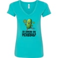 thumbnail image 3 of Inktastic Funny Pickleball Player Quote Women's V-Neck T-Shirt, 3 of 5