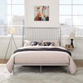 thumbnail image 2 of Platform Bed Frame, Queen Size, Grey Gray, Metal, Industrial Bedroom, Modern Contemporary HB35057, 2 of 7