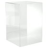 Plymor Clear Acrylic Display Case with No Base (Mirror Back), 12" W x 12" D x 18" H