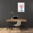 thumbnail image 3 of Isabelle Z 13x18 White Modern Wood Framed Museum Art Print Titled - Blue Vase II, 3 of 4