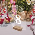 thumbnail image 4 of YAOMOBB Party Accessories DIY Acrylic Sign Table Number Plate with Stand Smooth Transparent Wedding Party Decoration, 4 of 7
