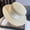 Beige, variant on Ladies' Elegant Silk Pearl Gift Hat, Sunscreen and Sunshade Flat Top Hat, Perfect for Beach Vacations and Outdoor Events, Stylish and Protective Beige
