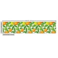 thumbnail image 3 of Ambesonne Fruits Fabric by the Yard Upholstery, Seasonal Citrus Mandarin, 5 Yards, Orange Lime Green, 3 of 5