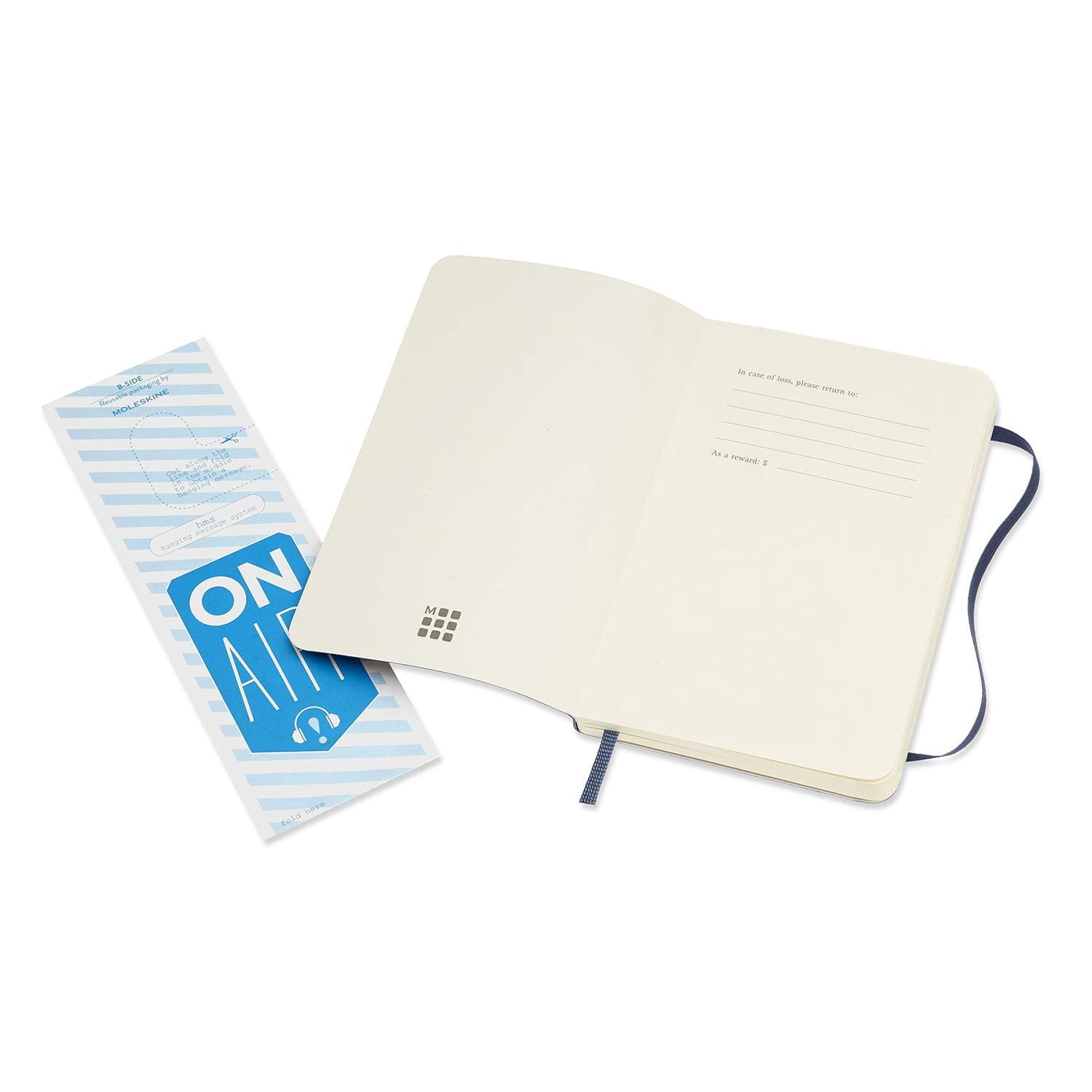 Moleskine Classic Soft Cover Notebook - Sapphire Blue, Blank, 5-1/2" x 3-1/2"