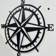 thumbnail image 4 of Compass Shaped Decor Outdoor Indoor Craft Wall Art Craft Compass Wall Decor, 4 of 5