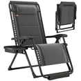 thumbnail image 1 of Outsunny Chaise Longue Zéro Gravité, Chaise de Patio Inclinable avec Porte-Gobelet, 1 of 10