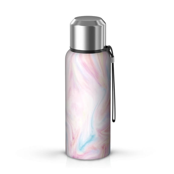 20oz Stainless Steel Vacuum Insulated Coffee Mug with Tea Infuser and Cup Lid, Liquid & Marble Print