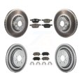 thumbnail image 1 of Transit Auto Front Rear Coated Disc Brake Rotors and Ceramic Pads Kit for Car 2010-2015 Volvo XC60 KGC-101254, 1 of 11