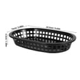 thumbnail image 2 of EXHUMKY 24Set Black Plastic Storage Baskets Fries Serving Basket Fast Food Baskets Snack Container Kitchen Use, 2 of 7