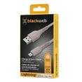 thumbnail image 4 of blackweb 3 FT Lightning to USB-A Charge and Sync Cable with Durable Braided Cord, 4 of 4