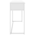 thumbnail image 2 of vidaXL Table Console Blanche 106x35x75 cm Acier, 2 of 5