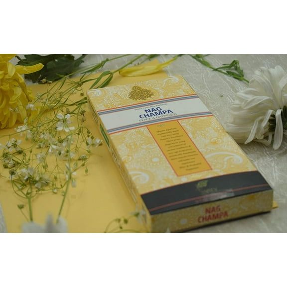 SVATV Herbal & Ancient Method Nagchampa Incense Stick for Meditation, Yoga, Spiritual, Aromatherapy Energy Cleansing & Calm Down The Mind - 200g | 7.05oz