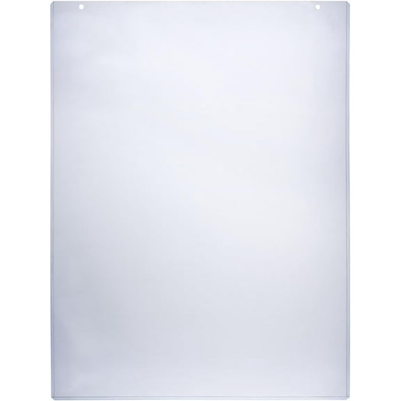 Sign Holder Sleeve 24-1/2 x 36-1/4 Inch Clear Plastic Poster Frame Accommodates 24 x 36 Inch Images – Sold in Case Packs of Five Units – Signage Display Cover Includes Double Sided Tape