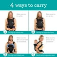 thumbnail image 3 of Infantino Flip 4-in-1 Convertible Baby Carrier, 4-Position, for Newborns and Toddlers 8-32lb, Black, 3 of 10