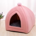 thumbnail image 4 of Cama para gatos Zulema Casa para Gatos Interior Rosado, 4 of 6
