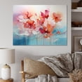 thumbnail image 1 of Designart Romantic Landscape Oversized Wall art decor, Romantic Landscape Wall Art, Abstract Romantic Flowers composition , Multi-Color Traditional Canvas wall art, 32x16 inches, 1 of 5