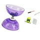 thumbnail image 5 of Juego de diábolo chino para niños, resistente, con bolsa de almacenamiento, regalo, doble rueda, profesional, para escenario infantil S Púrpura, 5 of 10