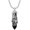 C01-Santa Muerte Skull, variant on Memento Mori Skull Necklace for Men Women in 925 Sterling Silver