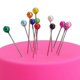 thumbnail image 2 of Handmade Diy Sewing Jewelry Accessories Positioning Needle Colored White Glass Head Pearl Pin 38mm (500pcs), 2 of 3