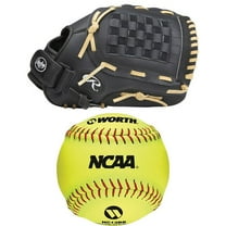 Rawlings 13" Slowpitch Softball Glove and 4 Worth Softballs