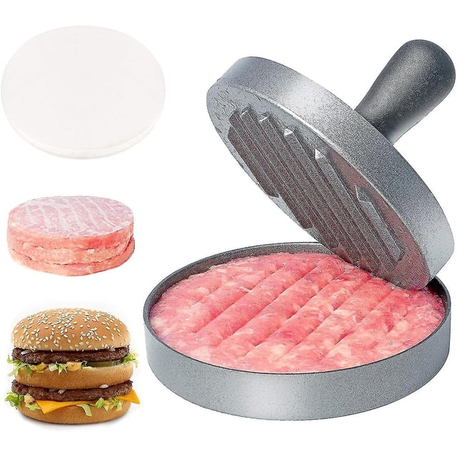 Hamburguesa Prensa Patty Maker Aluminio Con Mango Antiadherente, Fácil De Limpiar XianweiShao 9024715260420