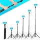 thumbnail image 2 of Trípode de 132cm Selfie Stick con Control Remoto Bluetooth para iPhone y Android, Soporte para Cámara GoPro, Monopie Portátil, Trípode de Viaje Ligero, 2 of 6