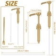 thumbnail image 4 of Dznils 8 Pack Coffee Syrup Pump Dispenser for 750ml Bottles, Gold, 4 of 9