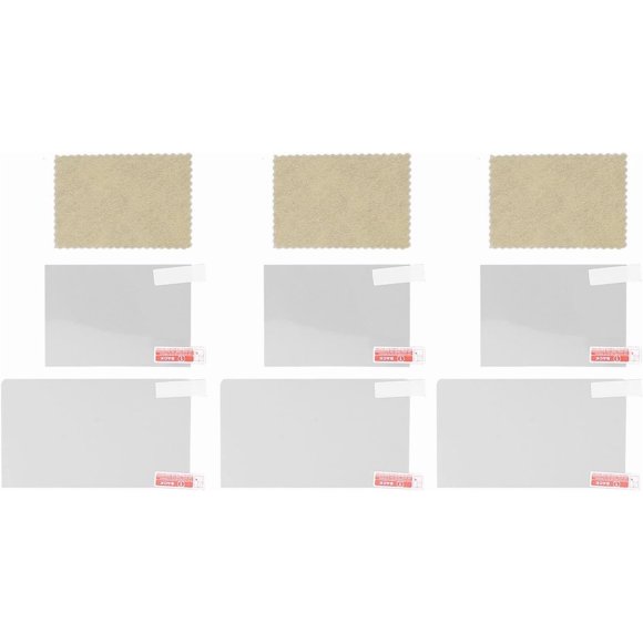 HUGFEGWE 3 Set Screen Protector for New 3DS XL, LL, 9H Hardness PET Film Anti Scrach, Ultra Clear Anti Blue Light CJ25311-5365