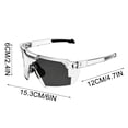 thumbnail image 2 of Yardvibe Polarized Safety Glasses for Men Women, 2.4"x6"x4.7" UV400 Photochromic Impact Resistant PC Lens Transition Sunglasses for Sports & Work (Gray), 2 of 5