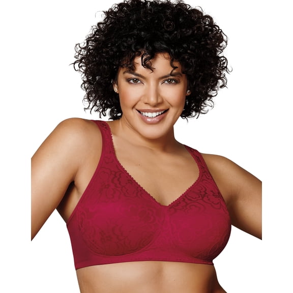 Playtex 18 Hour 4745 Ultimate Lift & Support Wirefree Bra Armature Red 40DD Women's