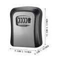 Outdoor Key Lock Box With Code, Wall Mounted Key Storage Box, Key ...