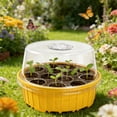thumbnail image 4 of 13 Hole Covered Breathable Seeded Box, Adjustable Ventilation Green Plant Cultivation Tray Set, Indoor Outdoor Seed Germination Breeding Home Gardening Cultivation Box Kit, 4 of 6