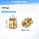 thumbnail image 3 of Uxcell Kit de Asortimiento de Tuercas de Insertos Roscados de Latón M5 x 7mm x 7mm, Paquete de 70 para Componentes de Plástico/Impresión 3D DIY, 3 of 7
