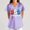02-Purple, variant on 4th of July Scrub Tops for Women 250 Anniversary USA Soft Stretch V-Neck Medical Scrub Tops with Pockets 01-Purple XXL
