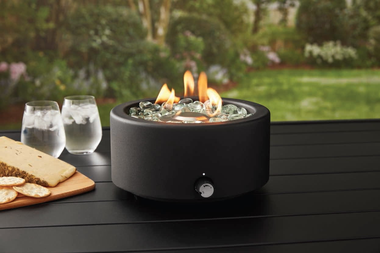 ik ontbijt bijvoeglijk naamwoord Roestig Better Homes & Gardens 10 inch Round Tabletop Gas Fire Pit - Walmart.com